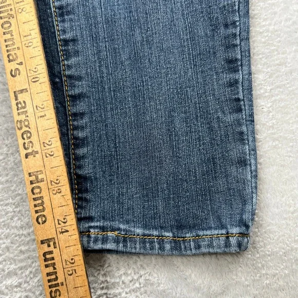 !iT Jeans Tiffany Roll Up Ankle Skinny Jeans Med Wash Blue W22596DB01 Women 10 - Picture 3 of 12